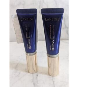LANEIGE youth retinol perfect renew eye cream 2 tubes 15 mill, 0.5 oz
